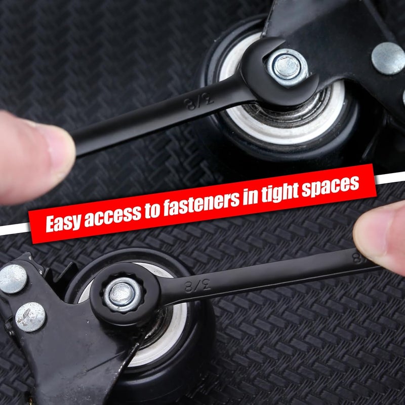 LEONTOOL طقم مفاتيح ربط مصغر SAE مكون من 10 قطع - Image 3